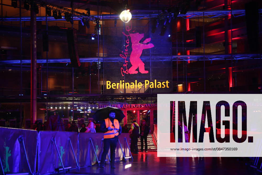 A security man stands in front of the Berlinale Palast ahead of the 76th Berlin International Film Festival (Berlinale) in Berlin. The festival runs from Feb. 12 to 22, 2026. Berlin Germany - ZUMAf146 20260211_zip_f146_013