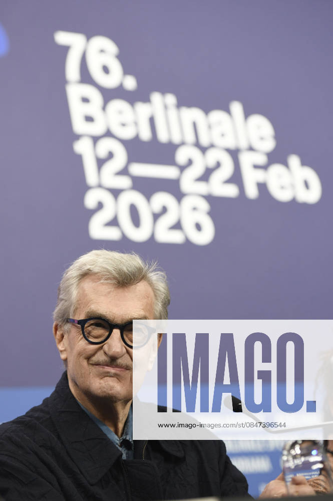 Wim Wenders at the press conference of the international jury at the Berlinale 2026 76 Berlin International Film Festival at the Hotel Grand Hyatt Berlin, 12 02 2026 Foto:xC.xNiehausx xFuturexImagex jury_6232