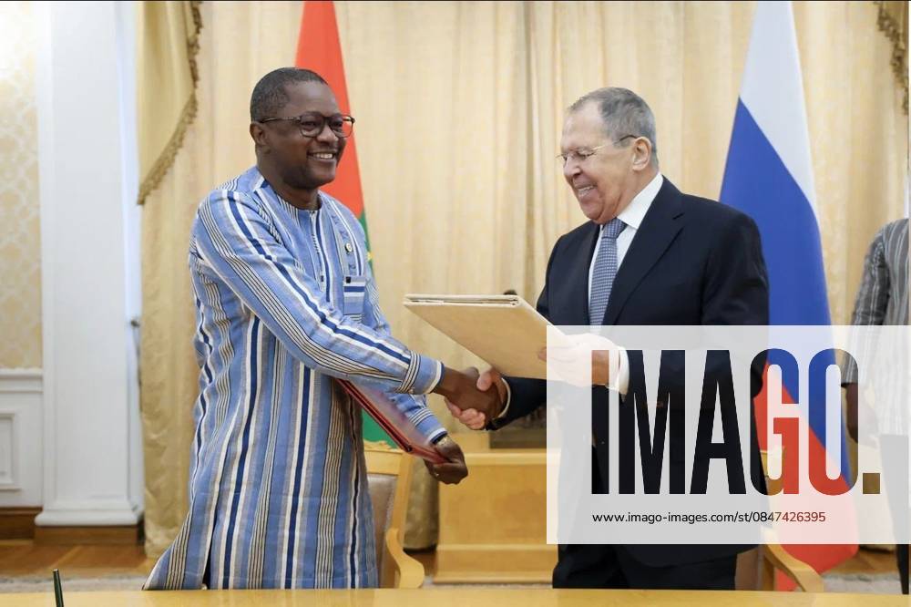 Russian Foreign Minister Sergey Lavrov meets with his Burkinabe counterpart, Karamoko Jean-Marie Traoré, in Moscow, Russian Foreign Minister Sergey Lavrov meets with his Burkinabe counterpart, Karamoko Jean-Marie Traoré, in Moscow, and emphasizes strengthening security and military cooperation and supporting stability in the Sahel region of Africa. In Moscow, Russia, February 12, 2026. Photo by Russian Foreign Ministry s official apaimages Russia Russia Russian Federation 120226_Russia_RPO_01(2)