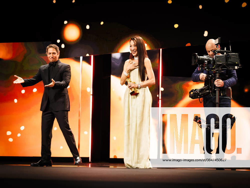 Opening Ceremony , Berlinale Palast , Berlin, Germany Michelle Yeoh accepts the Honorary Golden Bear during the Opening Ceremony for the Berlinale (Berlin Film Festival) at Berlinale Palast , Berlin, , Germany on 12 February 2026., Credit:Julie Edwards Avalon