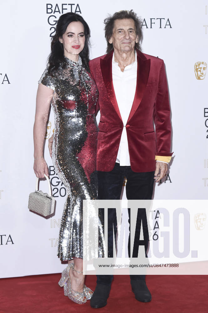 Sally Humphreys Wood with husband Ron Wood at the BAFTA 2026 Invest in Talent Gala at the Chancery Rosewood Hotel London, 12 02 2026 Foto:xS.xFuturexImagex bafta_gala_6302