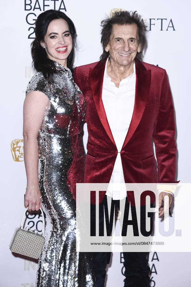 Sally Humphreys Wood with husband Ron Wood at the BAFTA 2026 Invest in Talent Gala at the Chancery Rosewood Hotel London, 12 02 2026 Foto:xS.xFuturexImagex bafta_gala_6303
