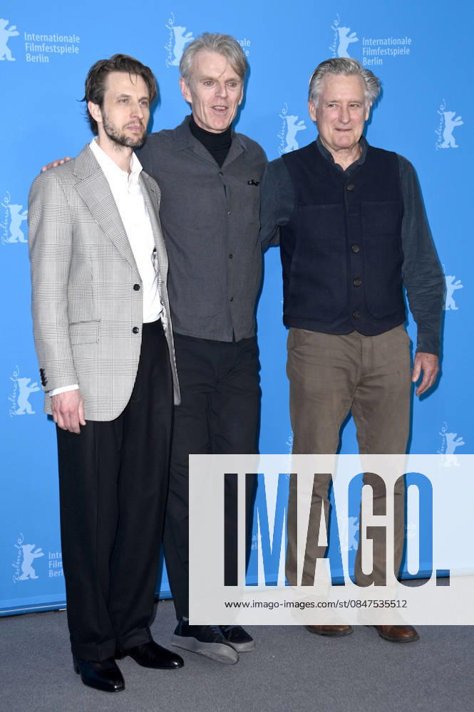 Anders Danielsen Lie, Grant Gee, and Bill Pullman at the photocall for the feature film Everybody Digs Bill Evans at the Berlinale 2026 76 Berlin International Film Festival at the Hotel Grand Hyatt Berlin, 13 02 2026 Foto:xN.xKubelkax xFuturexImagex evans_6240