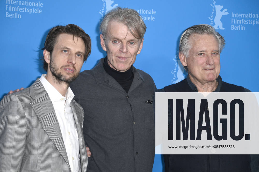 Anders Danielsen Lie, Grant Gee, and Bill Pullman at the photocall for the feature film Everybody Digs Bill Evans at the Berlinale 2026 76 Berlin International Film Festival at the Hotel Grand Hyatt Berlin, 13 02 2026 Foto:xN.xKubelkax xFuturexImagex evans_6241