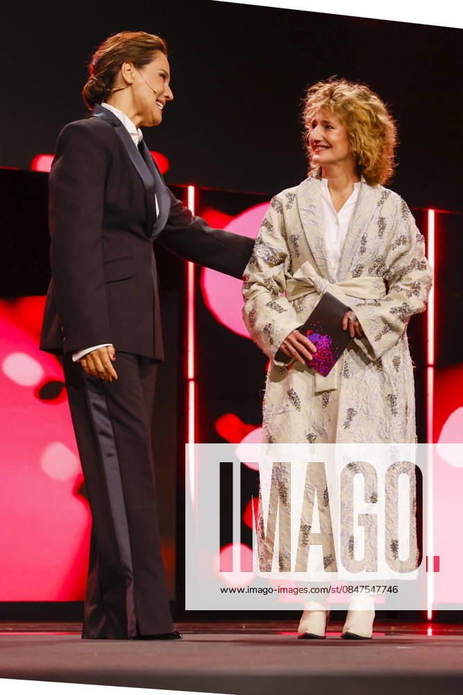 Tricia Tuttel Director of the Berlinale at the opening of the 75th Berlin International Film Festival in the Berlinale Palast at Potsdamer Platz