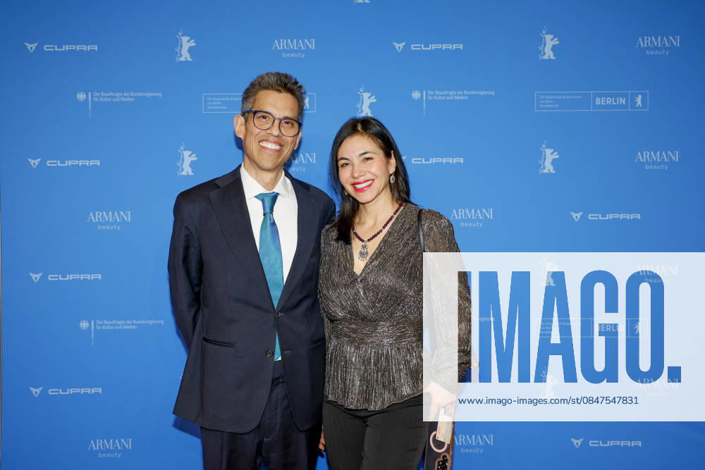 S E Francisco Quiroga Ambassador of Mexico with wife Cipactli Camero Cortís at the opening of the 76th Berlinale International Film Festival with the No Good Men Film Premiere on 12 02 2026 at the Berlinale Palast Berlin