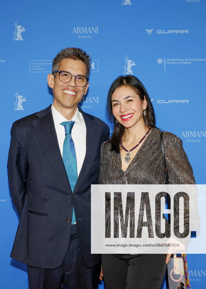 S E Francisco Quiroga Ambassador of Mexico with wife Cipactli Camero Cortís at the opening of the 76th Berlinale International Film Festival with the No Good Men Film Premiere on 12 02 2026 at the Berlinale Palast Berlin