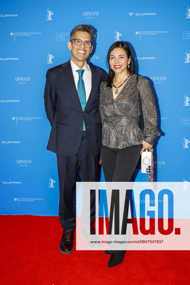 S E Francisco Quiroga Ambassador of Mexico with wife Cipactli Camero Cortís at the opening of the 76th Berlinale International Film Festival with the No Good Men Film Premiere on 12 02 2026 at the Berlinale Palast Berlin
