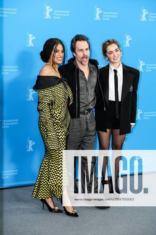 Berlin Berlinale, 76 Berlin International Film Festival 2026 Photo Call Fun shoot GOOD LUCK, HAVE FUN, DONT DIE Sam Rockwell Actor Actor Zazie Beetz Actress Actor Haley Lu Richardson Actress Actor Berlinale, 76 Berlin International Film Festival 2026, 13 02 2026 Press Photo Roger Buerke