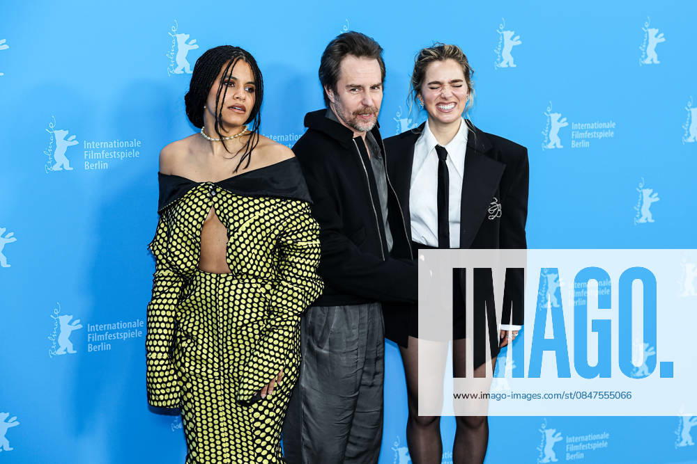 Berlin Berlinale, 76 Berlin International Film Festival 2026 Photo Call Fun shoot GOOD LUCK, HAVE FUN, DONT DIE Sam Rockwell Actor Actor Zazie Beetz Actress Actor Haley Lu Richardson Actress Actor Berlinale, 76 Berlin International Film Festival 2026, 13 02 2026 Press Photo Roger Buerke