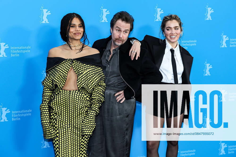 Berlin Berlinale, 76 Berlin International Film Festival 2026 Photo Call Fun shoot GOOD LUCK, HAVE FUN, DONT DIE Sam Rockwell Actor Actor Zazie Beetz Actress Actor Haley Lu Richardson Actress Actor Berlinale, 76 Berlin International Film Festival 2026, 13 02 2026 Press Photo Roger Buerke