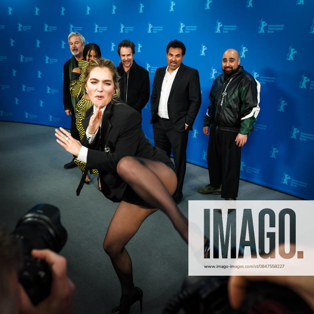 Photocall for Good Luck, Have Fun, Dont Die , Grand Hyatt Berlin, Berlin, Germany Haley Lu Richardson act out martial arts moves in front of the photographers at the Photocall for Good Luck, Have Fun, Dont Die during Berlinale (Berlin Film Festival) at Grand Hyatt Berlin, Berlin, , Germany on 13 February 2026., Credit:Julie Edwards Avalon