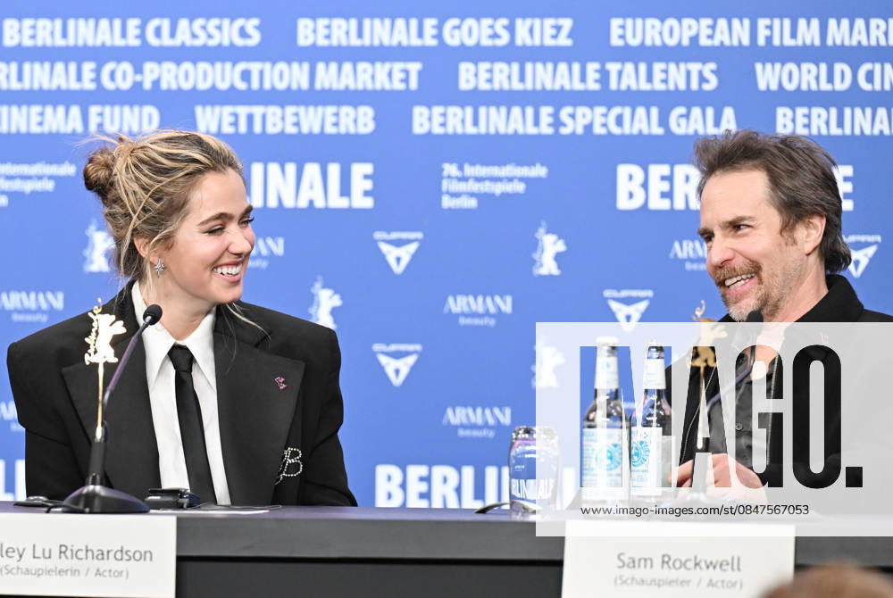 76th Berlinale International Film Festival Good Luck, Have Fun, Don t Die press conference at Grand Hyatt Hotel Featuring: Haley Lu Richardson, Sam Rockwell Where: Berlin, Germany When: 13 Feb 2026 Credit: Cover Images . NOT FOR USE BY NEWSPAPERS BASED IN THE UK.