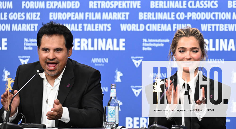 76th Berlinale International Film Festival Good Luck, Have Fun, Don t Die press conference at Grand Hyatt Hotel Featuring: Michael Pena, Haley Lu Richardson Where: Berlin, Germany When: 13 Feb 2026 Credit: Cover Images . NOT FOR USE BY NEWSPAPERS BASED IN THE UK.