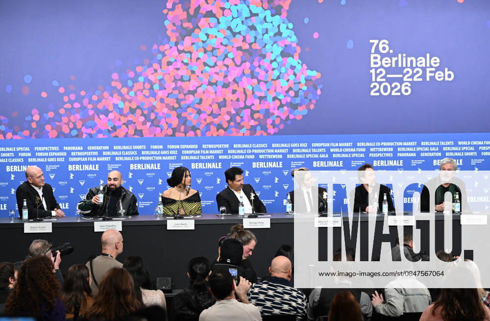 76th Berlinale International Film Festival Good Luck, Have Fun, Don t Die press conference at Grand Hyatt Hotel Featuring: Zazie Beetz, Michael Pena, Haley Lu Richardson, Sam Rockwell Where: Berlin, Germany When: 13 Feb 2026 Credit: Cover Images . NOT FOR USE BY NEWSPAPERS BASED IN THE UK.