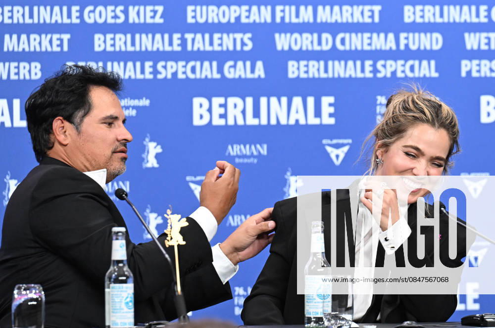 76th Berlinale International Film Festival Good Luck, Have Fun, Don t Die press conference at Grand Hyatt Hotel Featuring: Michael Pena, Haley Lu Richardson Where: Berlin, Germany When: 13 Feb 2026 Credit: Cover Images . NOT FOR USE BY NEWSPAPERS BASED IN THE UK.