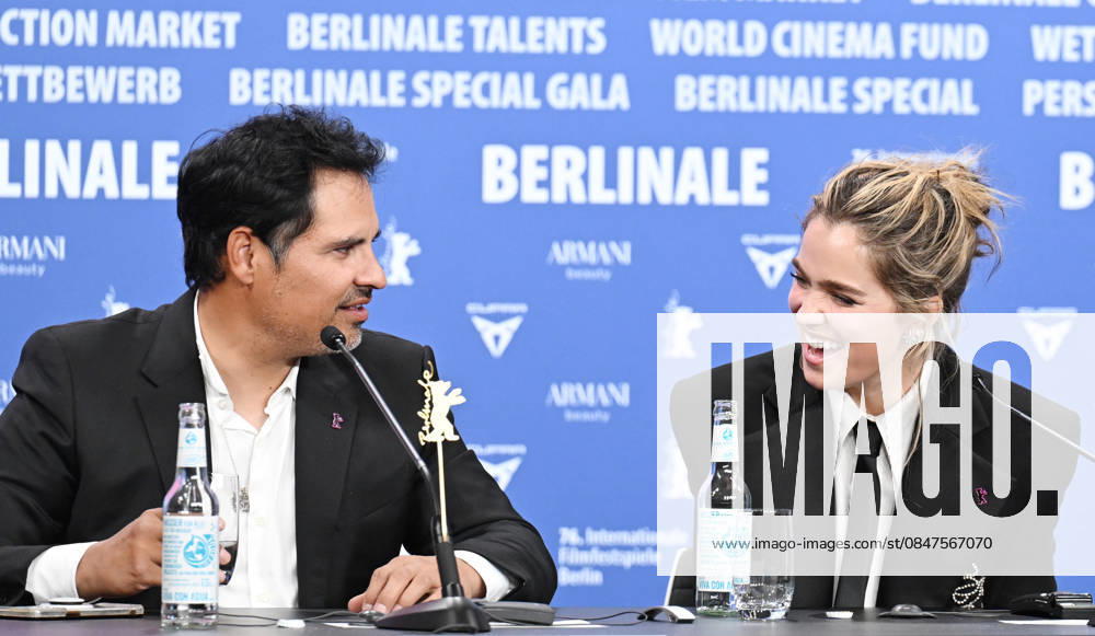 76th Berlinale International Film Festival Good Luck, Have Fun, Don t Die press conference at Grand Hyatt Hotel Featuring: Michael Pena, Haley Lu Richardson Where: Berlin, Germany When: 13 Feb 2026 Credit: Cover Images . NOT FOR USE BY NEWSPAPERS BASED IN THE UK.