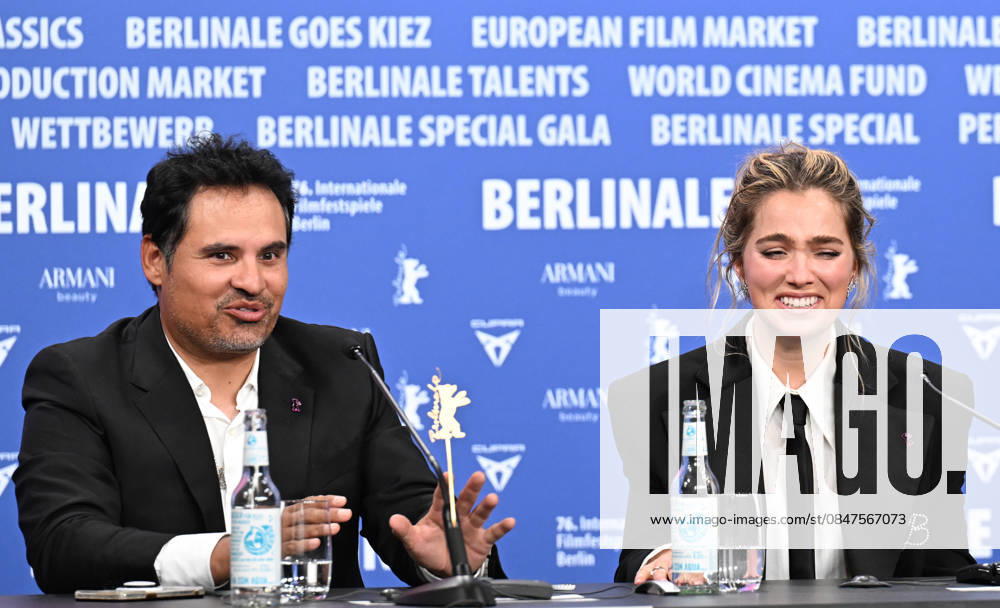 76th Berlinale International Film Festival Good Luck, Have Fun, Don t Die press conference at Grand Hyatt Hotel Featuring: Michael Pena, Haley Lu Richardson Where: Berlin, Germany When: 13 Feb 2026 Credit: Cover Images . NOT FOR USE BY NEWSPAPERS BASED IN THE UK.