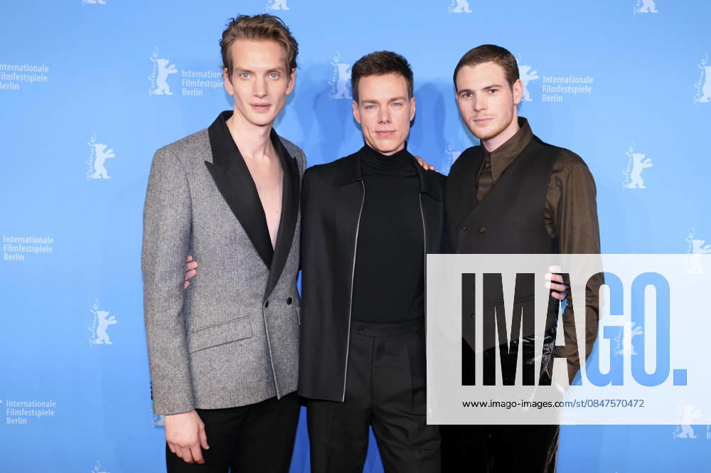 Paul Boche, Kai Stänicke and Philip Froissant at the photocall for the feature film The Homeless Trial of Hein at the Berlinale 2026 76 Berlin International Film Festival at the Hotel Grand Hyatt Berlin, 13 02 2026 Foto:xD.xBedrosianx xFuturexImagex heimatlose_6208