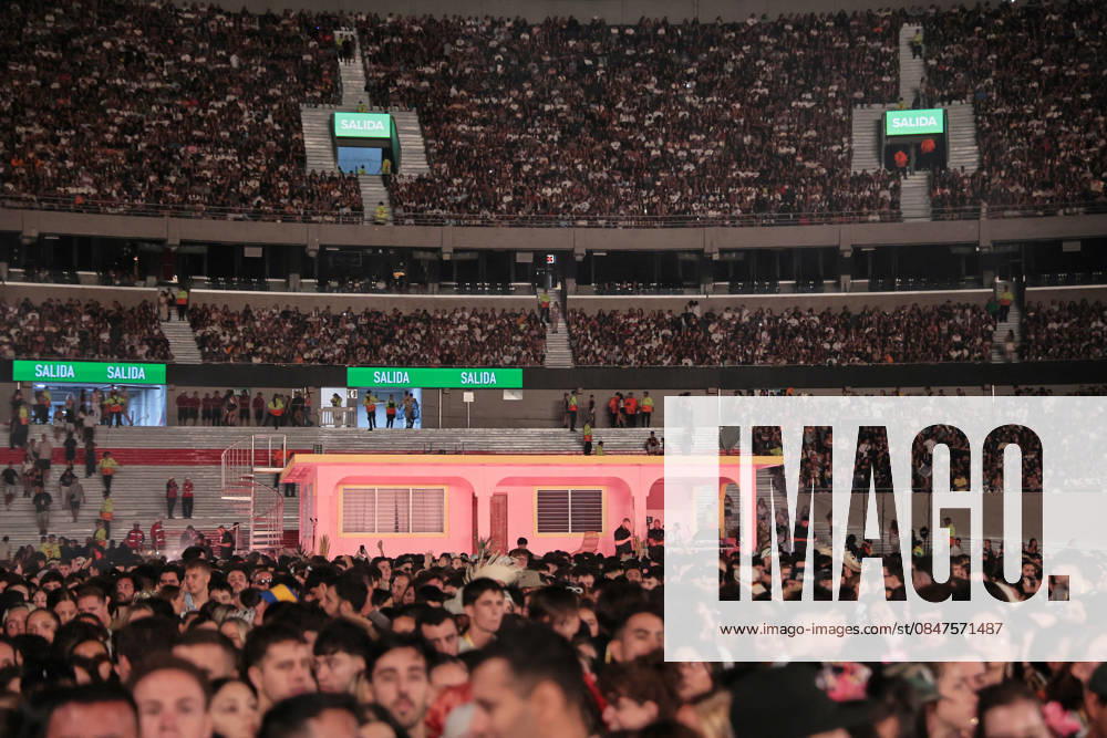 Bad Bunny performs first Buenos Aires concert of world tour BUENOS AIRES, ARGENTINA - FEBRUARY 13: View of La Casita during the concert. Puerto Rican singer Bad Bunny performs during the first of his three scheduled shows at Estadio Monumental in Buenos Aires, Argentina, as part of his Debi Tirar Mas Fotos world tour, in Buenos Aires, Argentina on February 13, 2026. The artist arrived in Argentina following a high-profile appearance at the Super Bowl, where he delivered strong criticism of US policies, and after winning a Grammy Award, becoming the first Spanish-language album to receive the Album of the Year honor. The concert drew tens of thousands of fans, marking one of the most anticipated musical events of the year in the Argentin