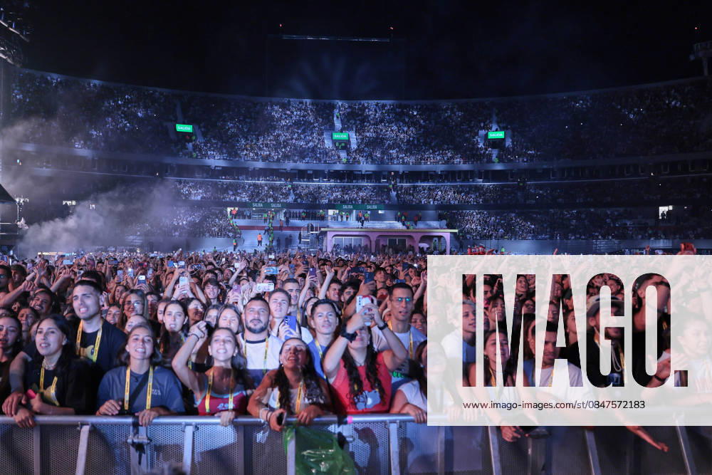 Puerto Rican singer Bad Bunny, performs his first show at the River Plate Stadium in Argentina during his tour, Debi tirar mas fotos UNAR AGENCY via Aton Chile, Buenos Aires Argentina Aton 1124844