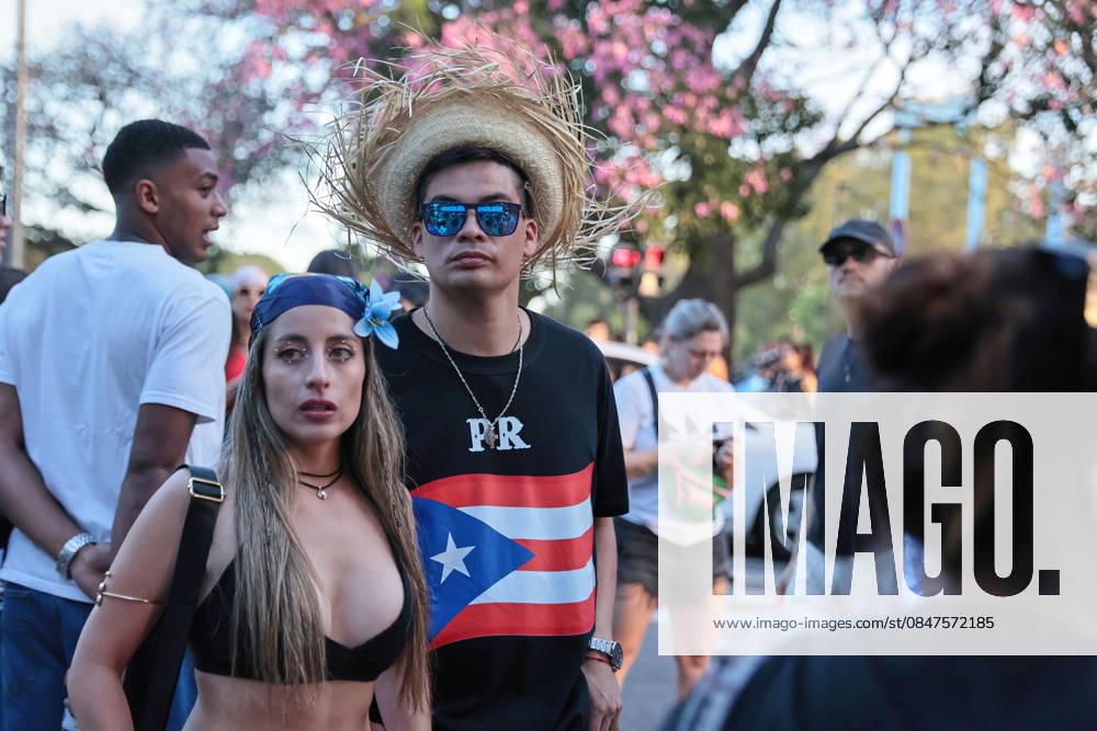 Puerto Rican singer Bad Bunny, performs his first show at the River Plate Stadium in Argentina during his tour, Debi tirar mas fotos UNAR AGENCY via Aton Chile, Buenos Aires Argentina Aton 1124846