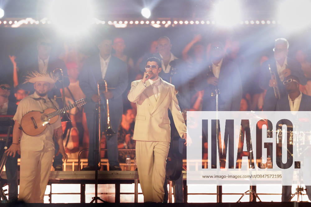 Puerto Rican singer Bad Bunny, performs his first show at the River Plate Stadium in Argentina during his tour, Debi tirar mas fotos UNAR AGENCY via Aton Chile, Buenos Aires Argentina Aton 1124851