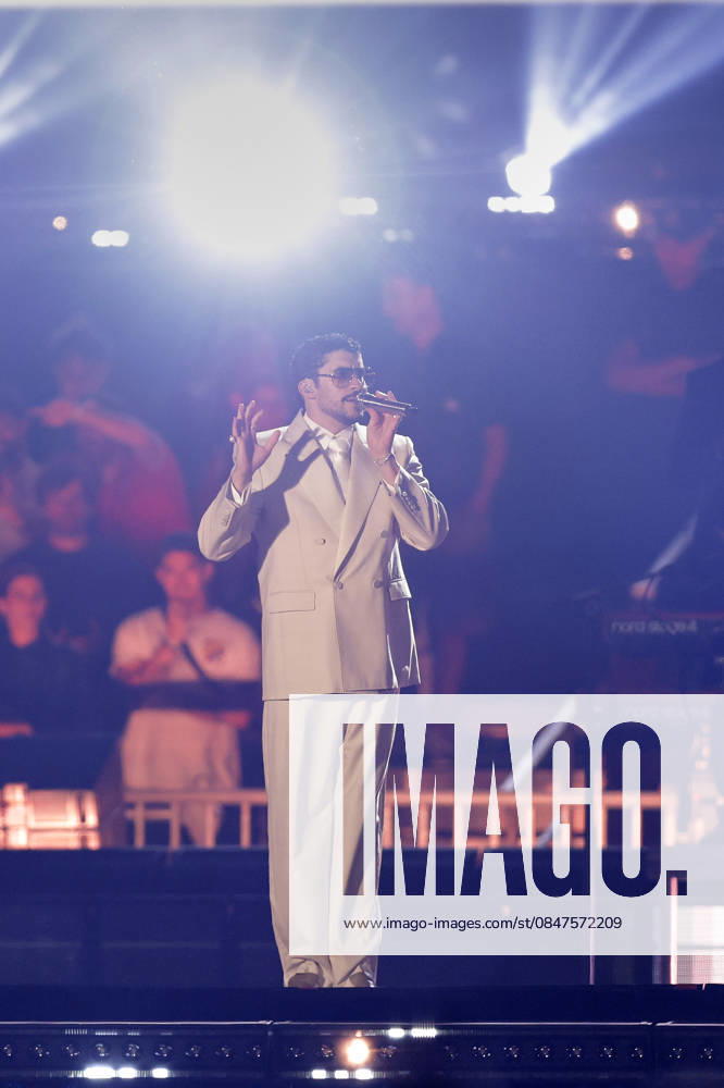 Puerto Rican singer Bad Bunny, performs his first show at River Plate Stadium in Argentina during his tour, Debi tirar mas fotos UNAR AGENCY via Aton Chile, Buenos Aires Argentina Aton 1124859