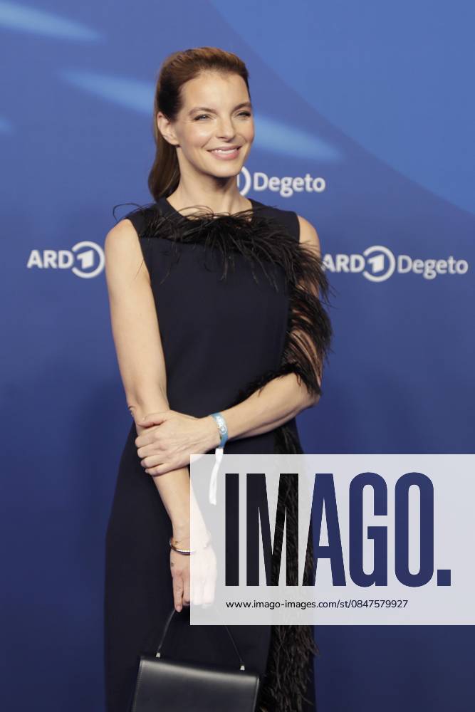 Yvonne Catterfeld, at the ARD BLUE HOUR 2026, Party for the 76th Berlin International Film Festival, Berlinale, at the Telegraphenamt in Berlin, Red Carpet,