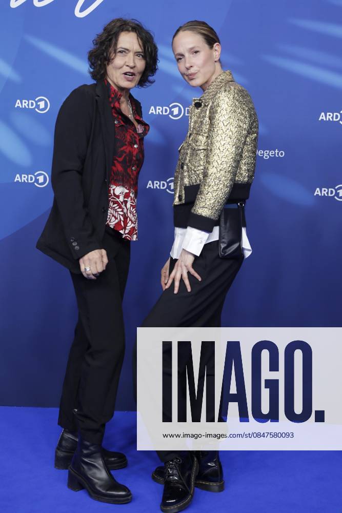 Ulrike Folkerts, Lisa Bitter, at the ARD BLUE HOUR 2026, Party for the 76th Berlin International Film Festival, Berlinale, at the Telegraphenamt in Berlin, Red Carpet,