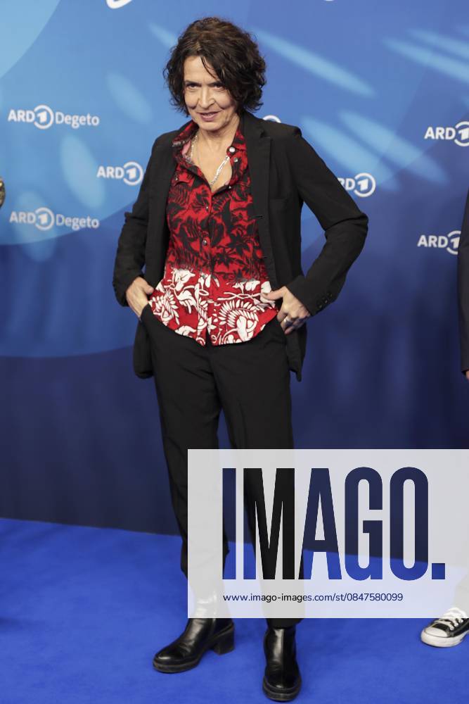 Ulrike Folkerts, at the ARD BLUE HOUR 2026, Party for the 76th Berlin International Film Festival, Berlinale, at the Telegraphenamt in Berlin, Red Carpet,