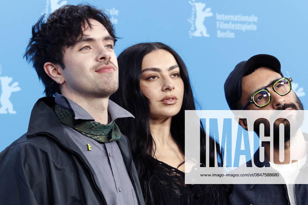 Aidan Zamiri, Charli xcx and David Hinojosa at the photocall for the feature film The Moment at the Berlinale 2026 76 Berlin International Film Festival at the Hotel Grand Hyatt Berlin, 14 02 2026 Foto:xC.xTamckex xFuturexImagex moment_6224