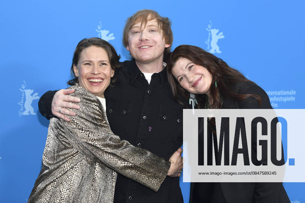 Seidi Haarla, Rupert Grint and Hanna Bergholm at the photocall for the feature film Yön lapsi Nightborn at the Berlinale 2026 76 Berlin International Film Festival at the Hotel Grand Hyatt Berlin, 14 02 2026 Foto:xC.xNiehausx xFuturexImagex nightborn_6206