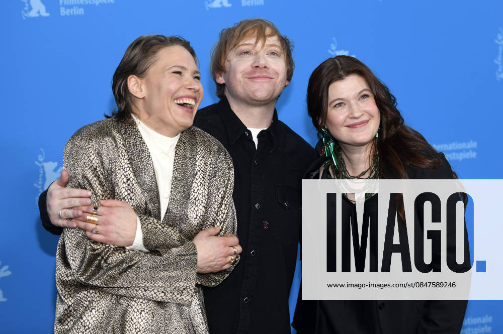 Seidi Haarla, Rupert Grint and Hanna Bergholm at the photocall for the feature film Yön lapsi Nightborn at the Berlinale 2026 76 Berlin International Film Festival at the Hotel Grand Hyatt Berlin, 14 02 2026 Foto:xC.xNiehausx xFuturexImagex nightborn_6207
