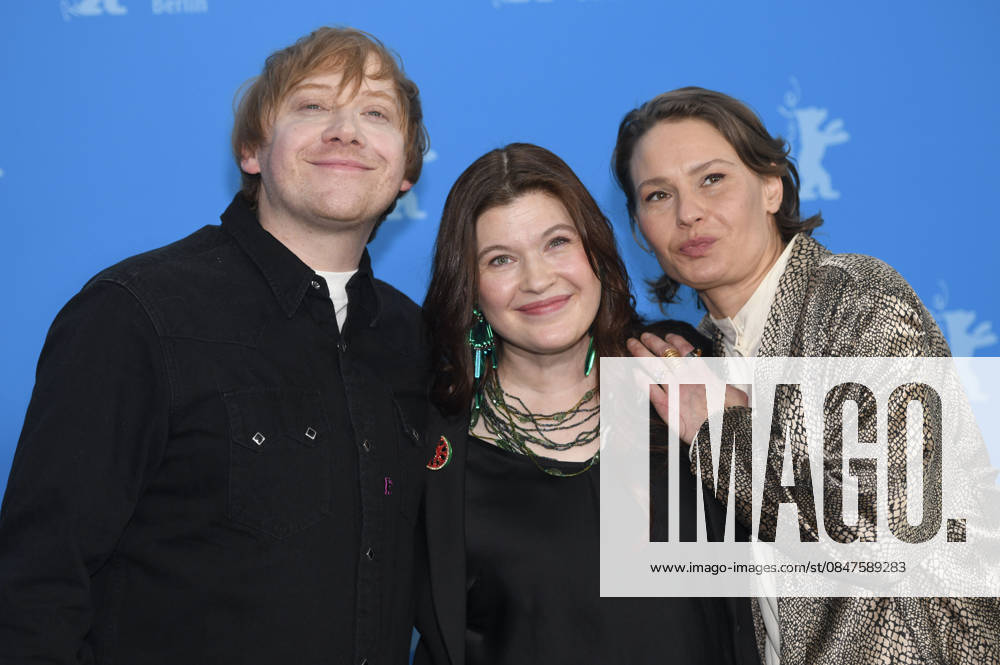 Rupert Grint, Hanna Bergholm and Seidi Haarla at the photocall for the feature film Yön lapsi Nightborn at the Berlinale 2026 76 Berlin International Film Festival at the Hotel Grand Hyatt Berlin, 14 02 2026 Foto:xC.xNiehausx xFuturexImagex nightborn_6217