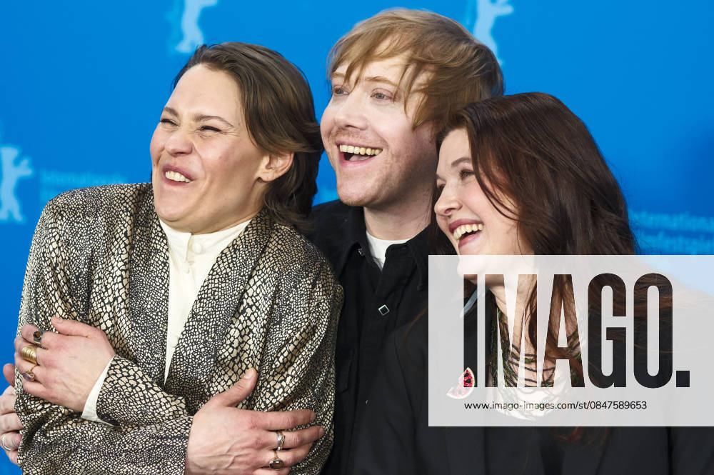 Seidi Haarla, Rupert Grint and Hanna Bergholm at the photocall for the feature film Yön lapsi Nightborn at the Berlinale 2026 76 Berlin International Film Festival at the Hotel Grand Hyatt Berlin, 14 02 2026 Foto:xJ.xEdwardsx xFuturexImagex nightborn_6222