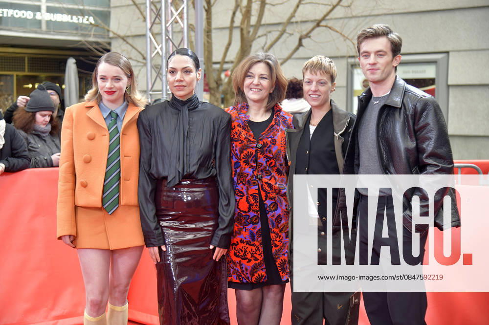 Luna Wedler, Haley Louise Jones, Martina Gedeck, Sylvaine Faligant and Jannis Niewöhner at the premiere of the feature film Allegro Pastell at the Berlinale 2026 76 Berlin International Film Festival at the Zoo Palast Berlin, 14 02 2026 Foto:xM.xBehrensx xFuturexImagex allegro_6226