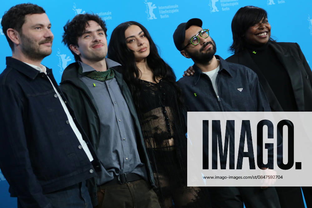 (from left) Michael Stutz, Aidan Zamiri, Charli XCX, David Hinojosa, and Jacqueline Lyanga pose for photographers at the photo call for the film The Moment during the the 76th Berlin International Film Festival (Berlinale), which is Europe s first major film festival of the year, in Berlin. The festival runs from February 12 to 22, 2026. Berlin Germany - ZUMAf146 20260214_zip_f146_071
