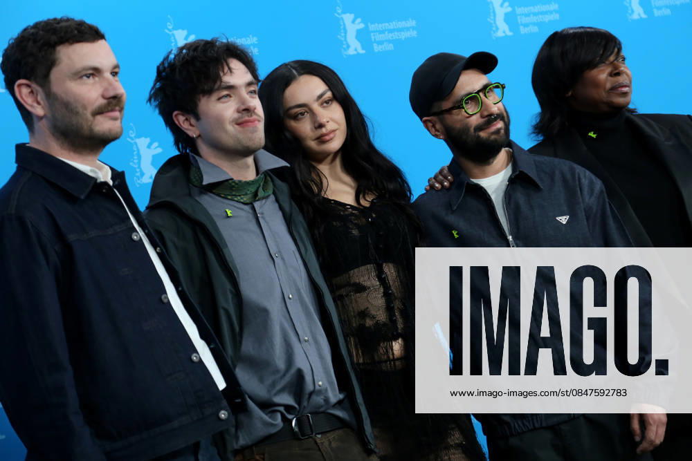 (from left) Michael Stutz, Aidan Zamiri, Charli XCX, David Hinojosa, and Jacqueline Lyanga pose for photographers at the photo call for the film The Moment during the the 76th Berlin International Film Festival (Berlinale), which is Europe s first major film festival of the year, in Berlin. The festival runs from February 12 to 22, 2026. Berlin Germany - ZUMAf146 20260214_zip_f146_090