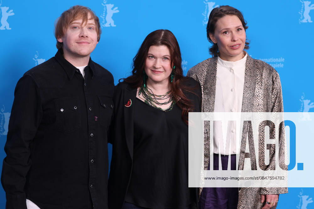Seidi Haarla, Rupert Grint and Hanna Bergholm attend the photocall of Yo¶n Lapsi (Nightborn) during the 76th Berlinale International Film Festival at Hotel Hyatt in Berlin, Germany, on 14 February 2026. Photo: Berlin Germany - ZUMAm179 20260214_zep_m179_026
