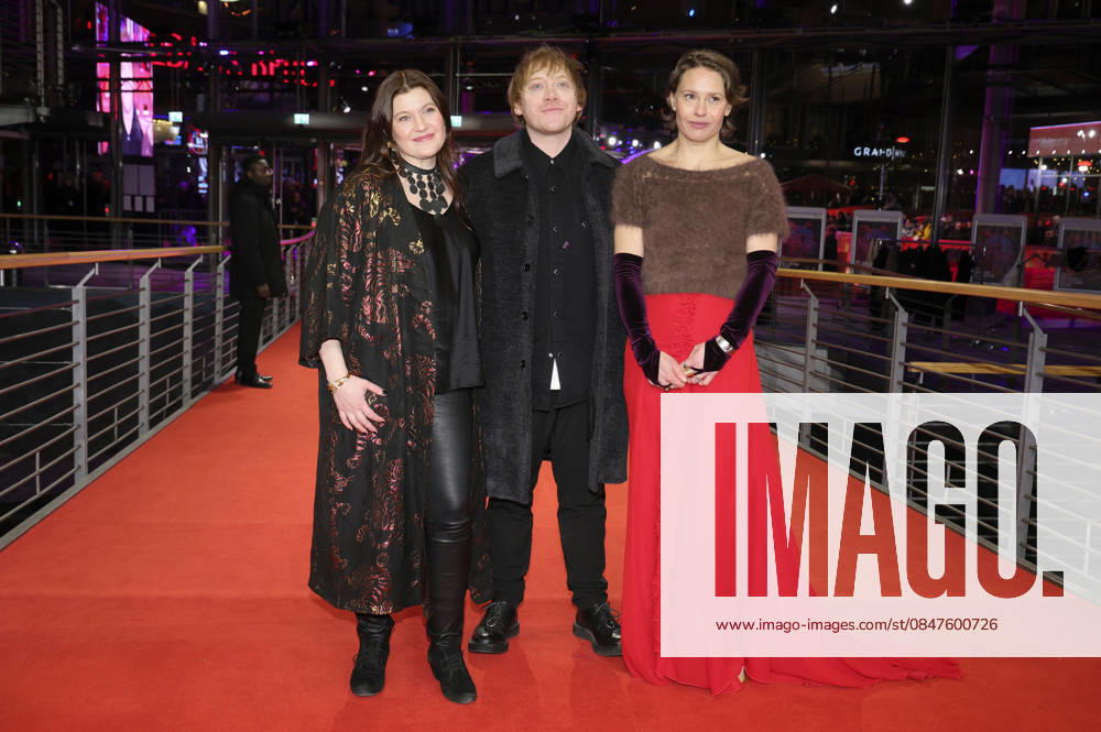 Hanna Bergholm, Rupert Grint and Seidi Haarla at the premiere of the feature film Yön lapsi Nightborn at the Berlinale 2026 76 Berlin International Film Festival in the Berlinale Palast Berlin, 14 02 2026 Foto:xD.xBedrosianx xFuturexImagex nightborn_6288