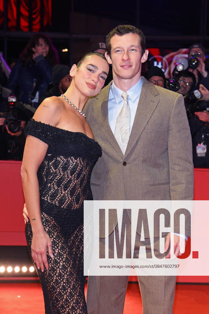 Dua Lipa with boyfriend Callum Turner at the premiere ROSEBUSH PRUNING as part of 76 BERLINALE International Berlin Film Festival at Berlinale Palast at Potsdamer Platz in Berlin on 14 02 2026