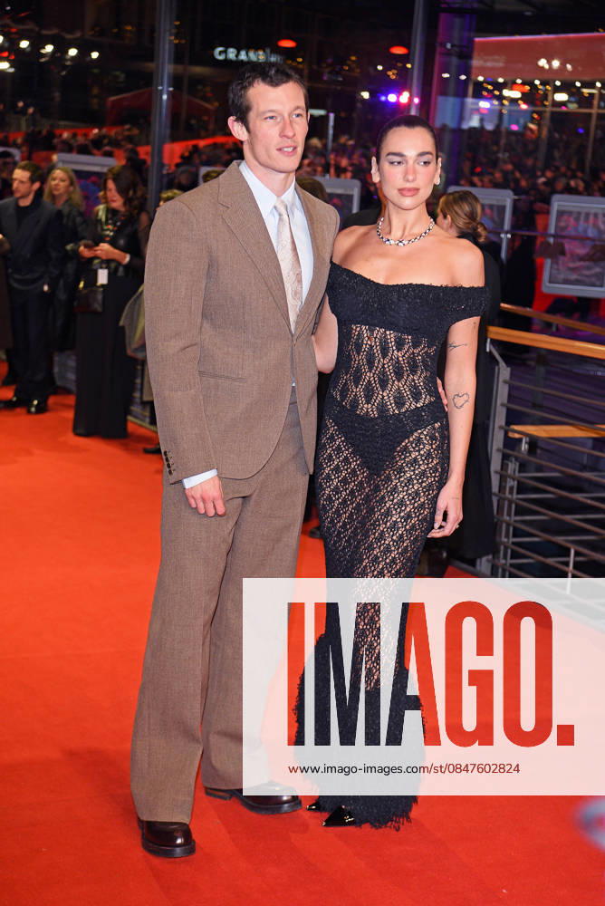 Callum Turner with girlfriend Dua Lipa at the premiere ROSEBUSH PRUNING as part of 76 BERLINALE International Berlin Film Festival at Berlinale Palast at Potsdamer Platz in Berlin on 14 02 2026