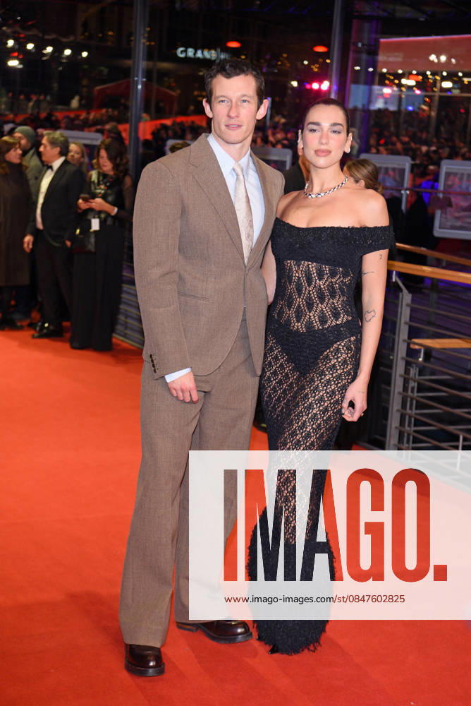 Callum Turner with girlfriend Dua Lipa at the premiere ROSEBUSH PRUNING as part of 76 BERLINALE International Berlin Film Festival at Berlinale Palast at Potsdamer Platz in Berlin on 14 02 2026