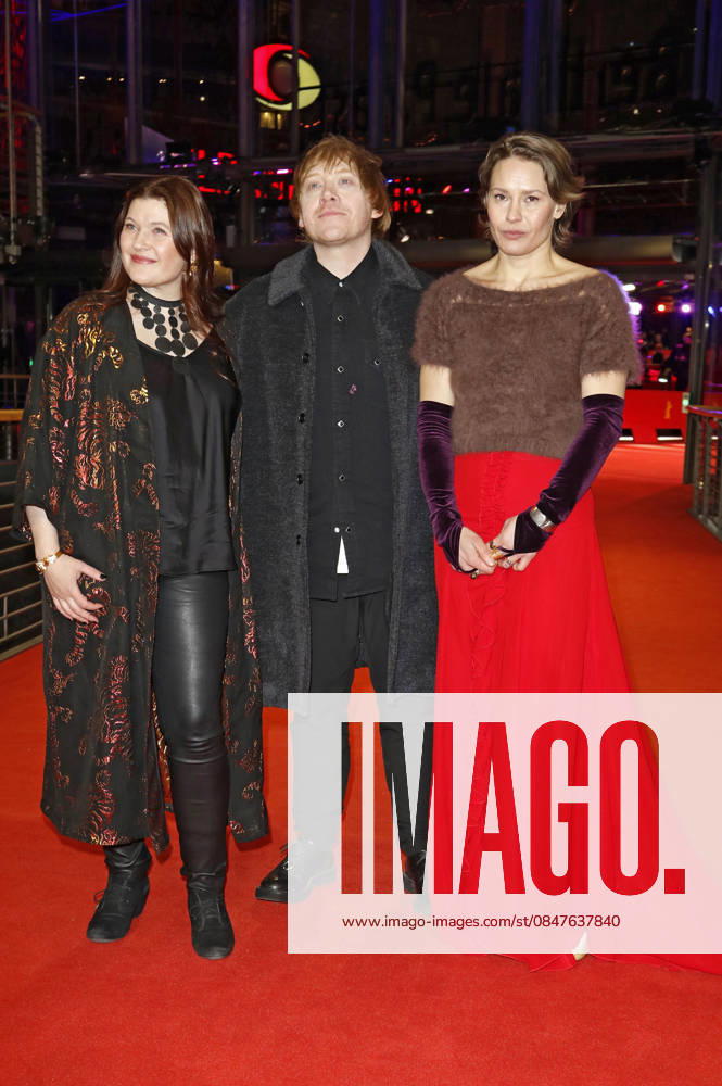 Hanna Bergholm, Rupert Grint and Seidi Haarla at the premiere of the feature film Yön lapsi Nightborn at the Berlinale 2026 76 Berlin International Film Festival in the Berlinale Palast Berlin, 14 02 2026 Foto:xC.xTamckex xFuturexImagex nightborn_6304