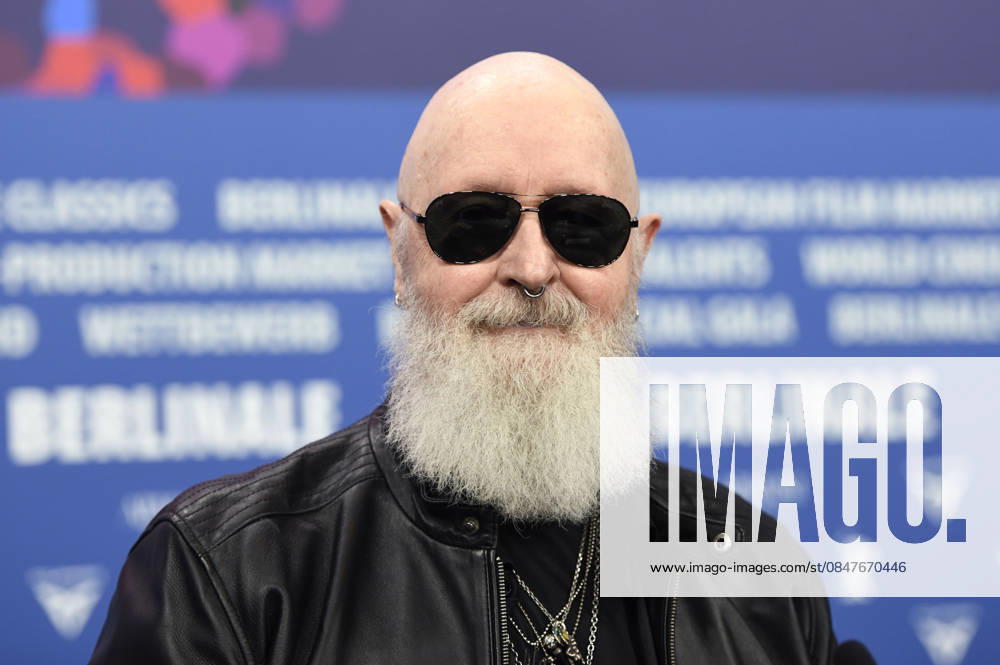 Rob Halford at the press conference for the documentary The Ballad of Judas Priest at the Berlinale 2026 76 Berlin International Film Festival at the Hotel Grand Hyatt Berlin, 15 02 2026 Foto:xC.xNiehausx xFuturexImagex priest_6263