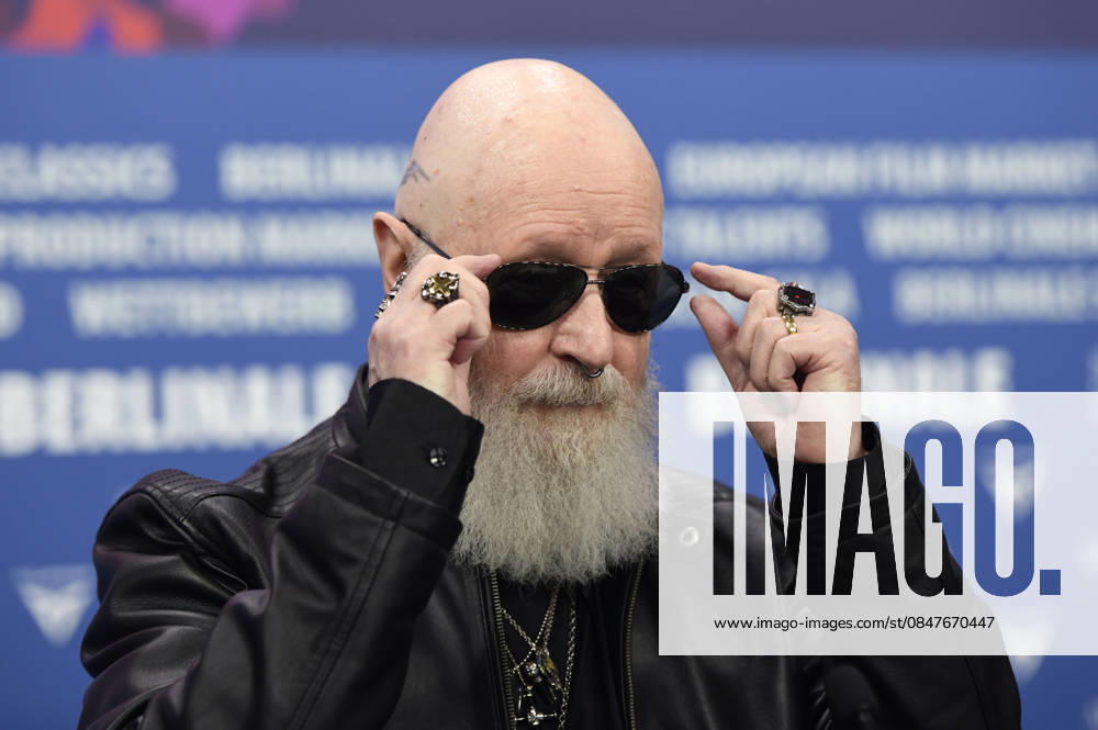 Rob Halford at the press conference for the documentary The Ballad of Judas Priest at the Berlinale 2026 76 Berlin International Film Festival at the Hotel Grand Hyatt Berlin, 15 02 2026 Foto:xC.xNiehausx xFuturexImagex priest_6264