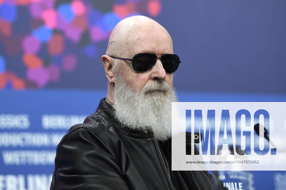 Rob Halford at the press conference for the documentary The Ballad of Judas Priest at the Berlinale 2026 76 Berlin International Film Festival at the Hotel Grand Hyatt Berlin, 15 02 2026 Foto:xC.xNiehausx xFuturexImagex priest_6266