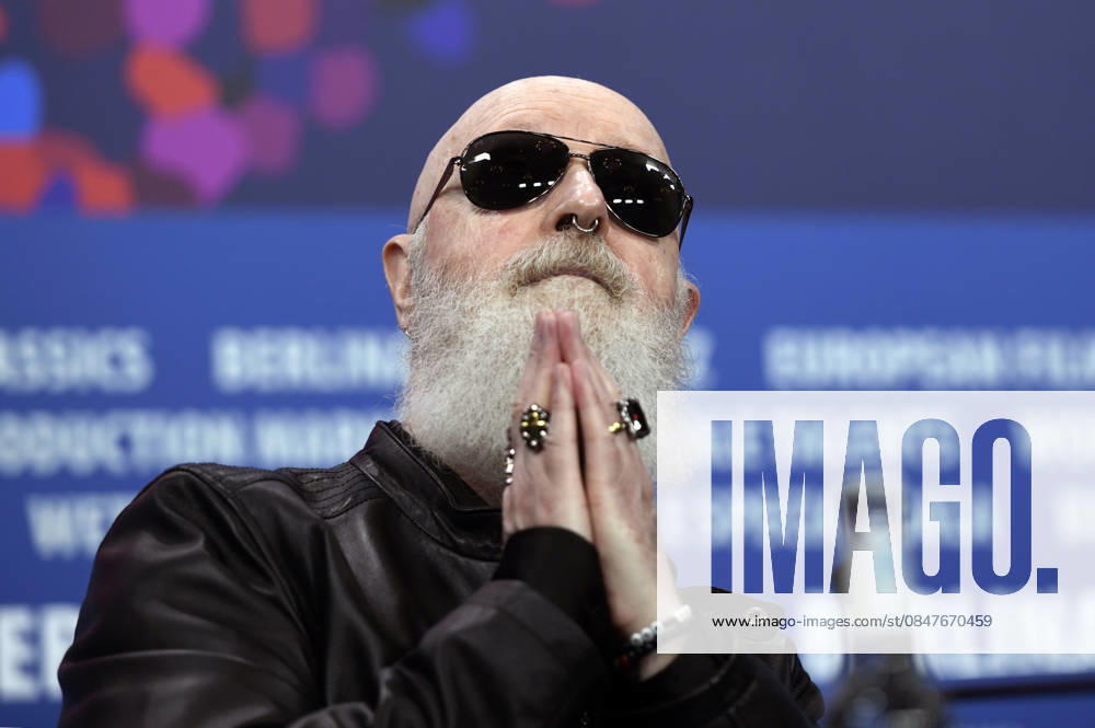 Rob Halford at the press conference for the documentary The Ballad of Judas Priest at the Berlinale 2026 76 Berlin International Film Festival at the Hotel Grand Hyatt Berlin, 15 02 2026 Foto:xC.xNiehausx xFuturexImagex priest_6269
