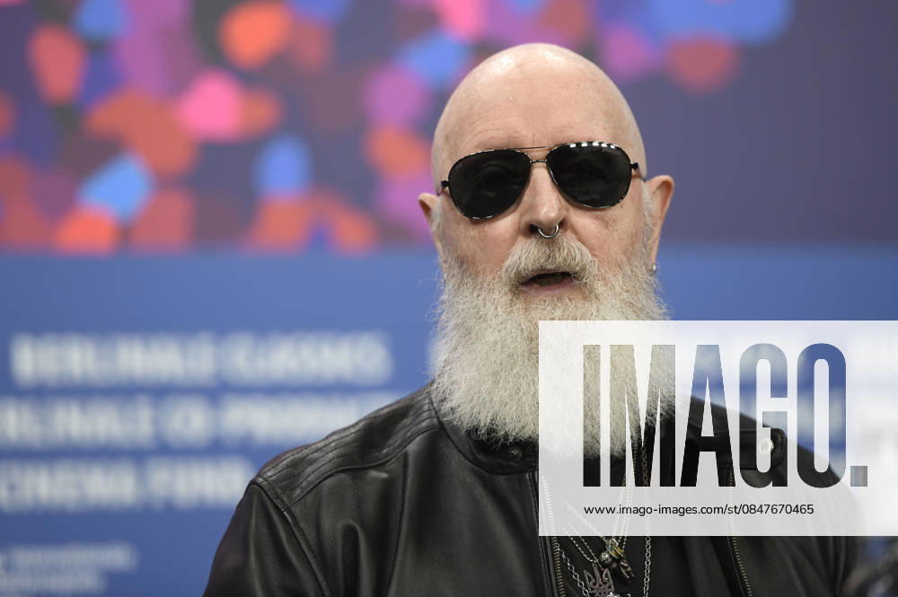 Rob Halford at the press conference for the documentary The Ballad of Judas Priest at the Berlinale 2026 76 Berlin International Film Festival at the Hotel Grand Hyatt Berlin, 15 02 2026 Foto:xC.xNiehausx xFuturexImagex priest_6272